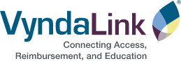 VyndaLink logo, connecting access, reimbursement, and education