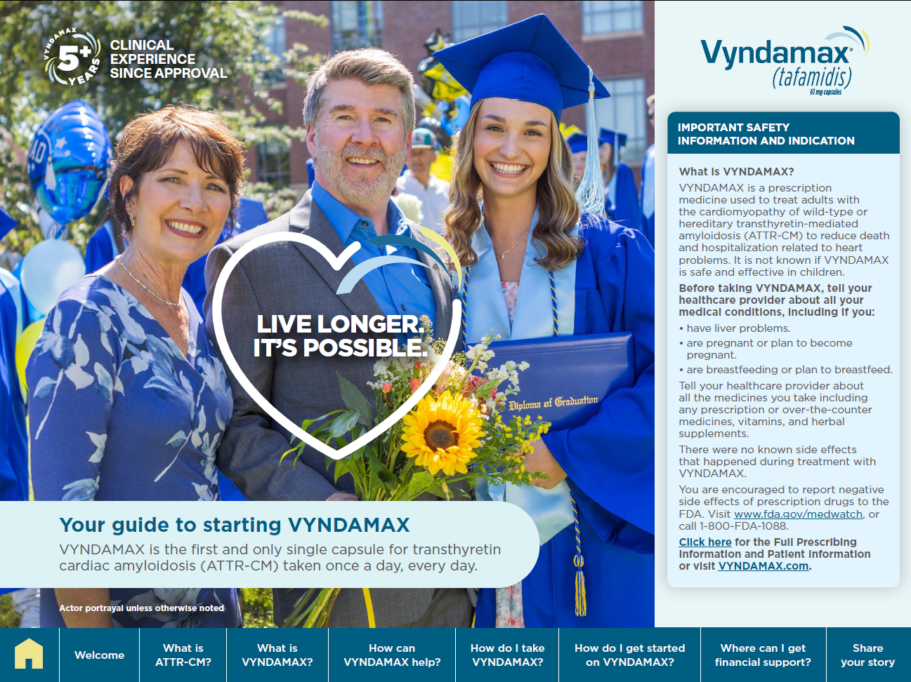 VYNDAMAX (tafamidis) patient brochure thumbnail